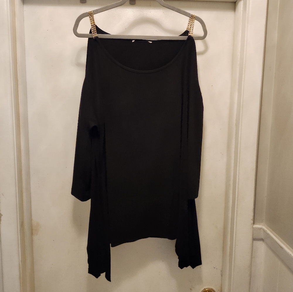 Black knit shirt